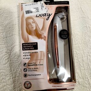 NIB Finishing Touch Flawless Body Rechargeable Total Body Hair Remover